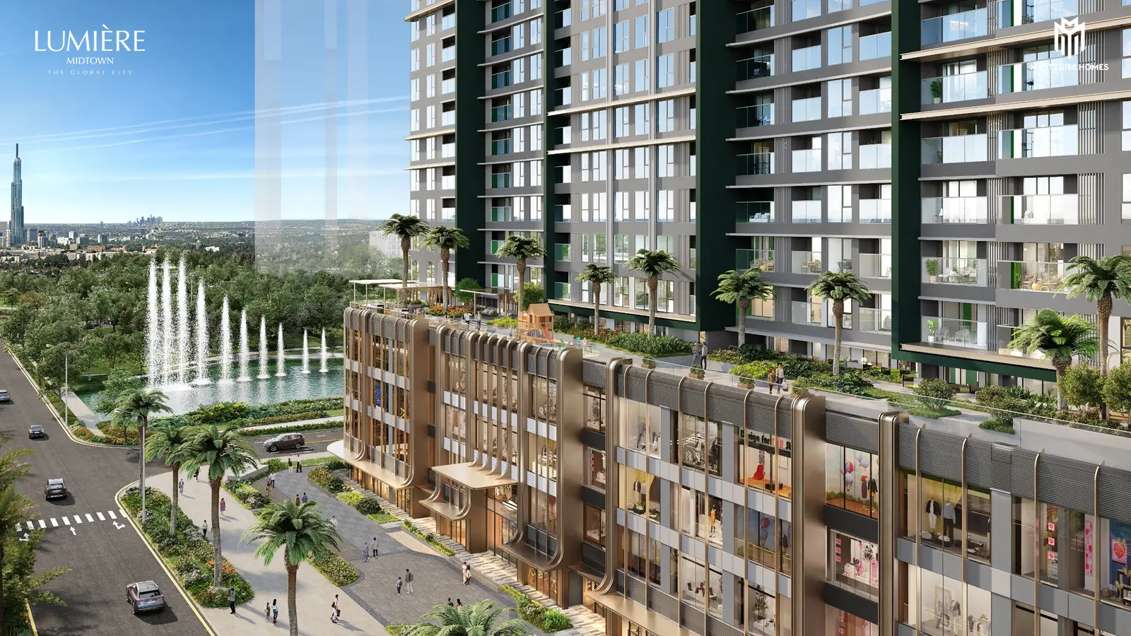 Khối đế cạnh nhạc nước